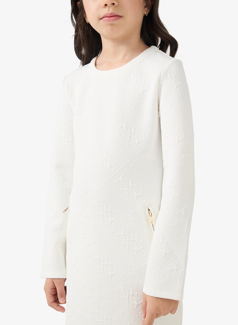 GUESS Kids Jacquard Mini Dress - Image 3